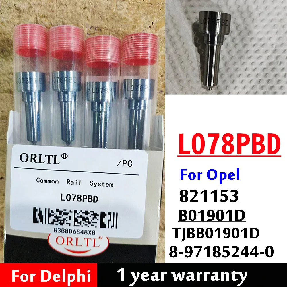 

4 шт. L078PBD L078 PBD дизельная форсунка для Opel 821153 B01901D TJBB01901D 8-97185244-0 B01901D автоматическая топливная форсунка ORLTL