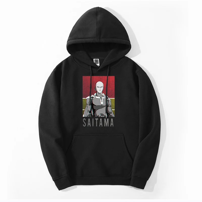 

One Punch Man Saitama 2022 Autumn Male Fashion Fabrics Hoodies Sweatshirts Casual Onepunch Anime Pullovers Roupas Masculinas