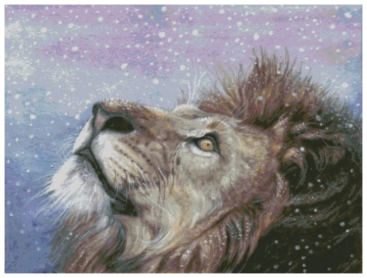

lion sewing kit 18CT 16CT 14CT Unprinted Cross Stitch Kits Embroidery Art DIY Handmade Needlework Home Decor