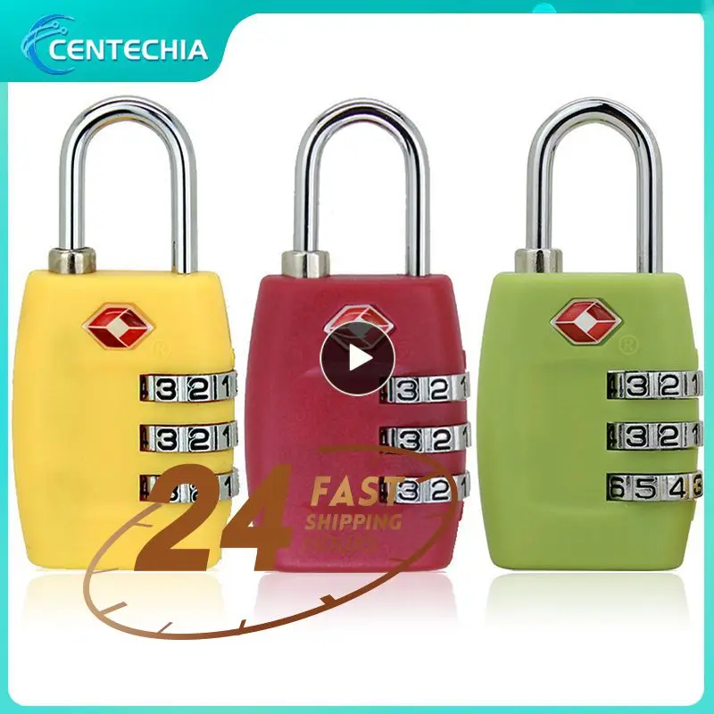 

Password Lock Luggage Suitcase Zinc Alloy Luggage Travel Lock Padlock Suitcase Baggage High Strength Pc Tsa Approved 3 Rows