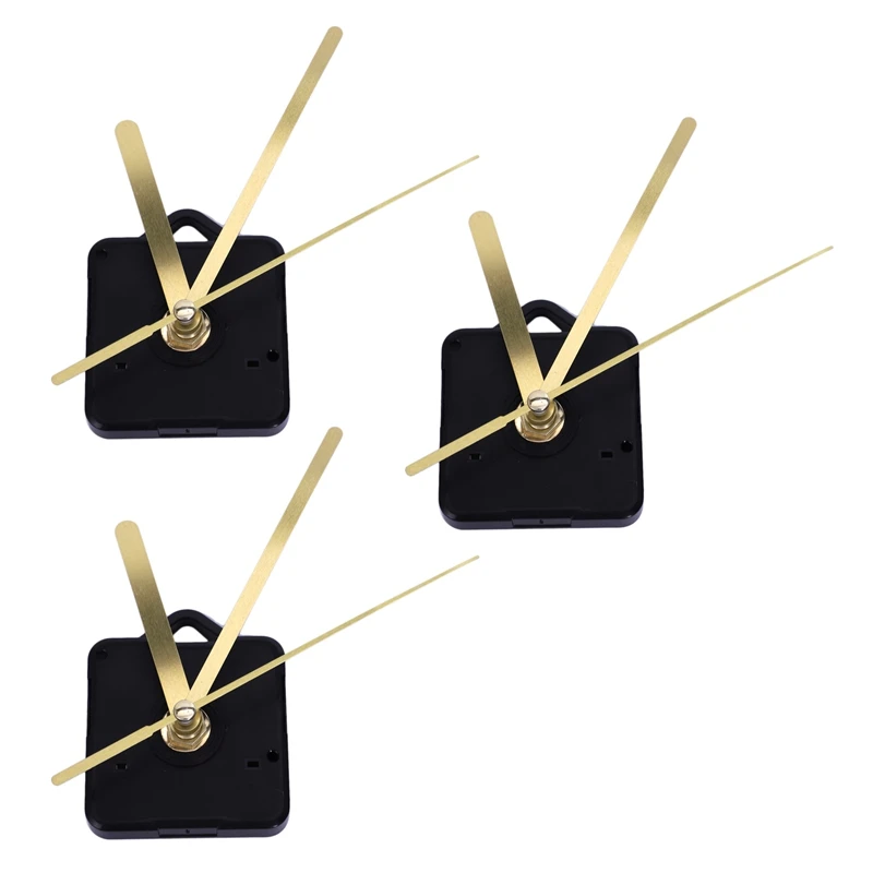 

Запасные части для настенных часов, комплект из 3 сменных деталей с маятниковым механизмом, кварцевый механизм для часов с ручками и фитингами