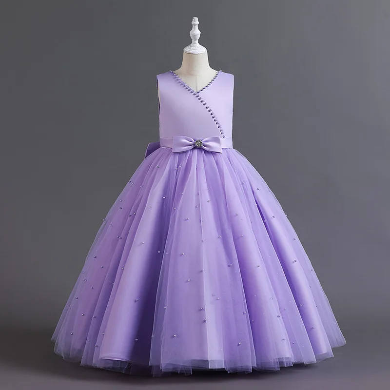 

Summer Flower Girl Baby Wedding Dress Fairy Petals Children's Clothing Party Dress Kids Clothes Teenage Girl Gown 4 6 8 Years