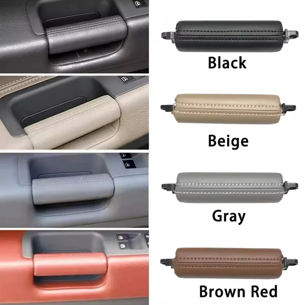 Фото Для VW Volkswagen Touareg 2003-2010: Кожаная ручка-скоба для внутренней двери (левая/правая, водительская) №3