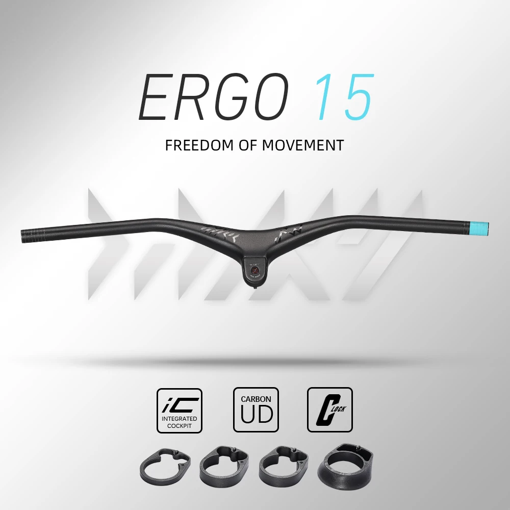 Новый интегрированный горный велосипедный руль RYET Carbon T1000 Rise 740мм с наклоном -5 градусов UD Matte XC Flat Bar Stem для горных велосипедов в 2023 году.