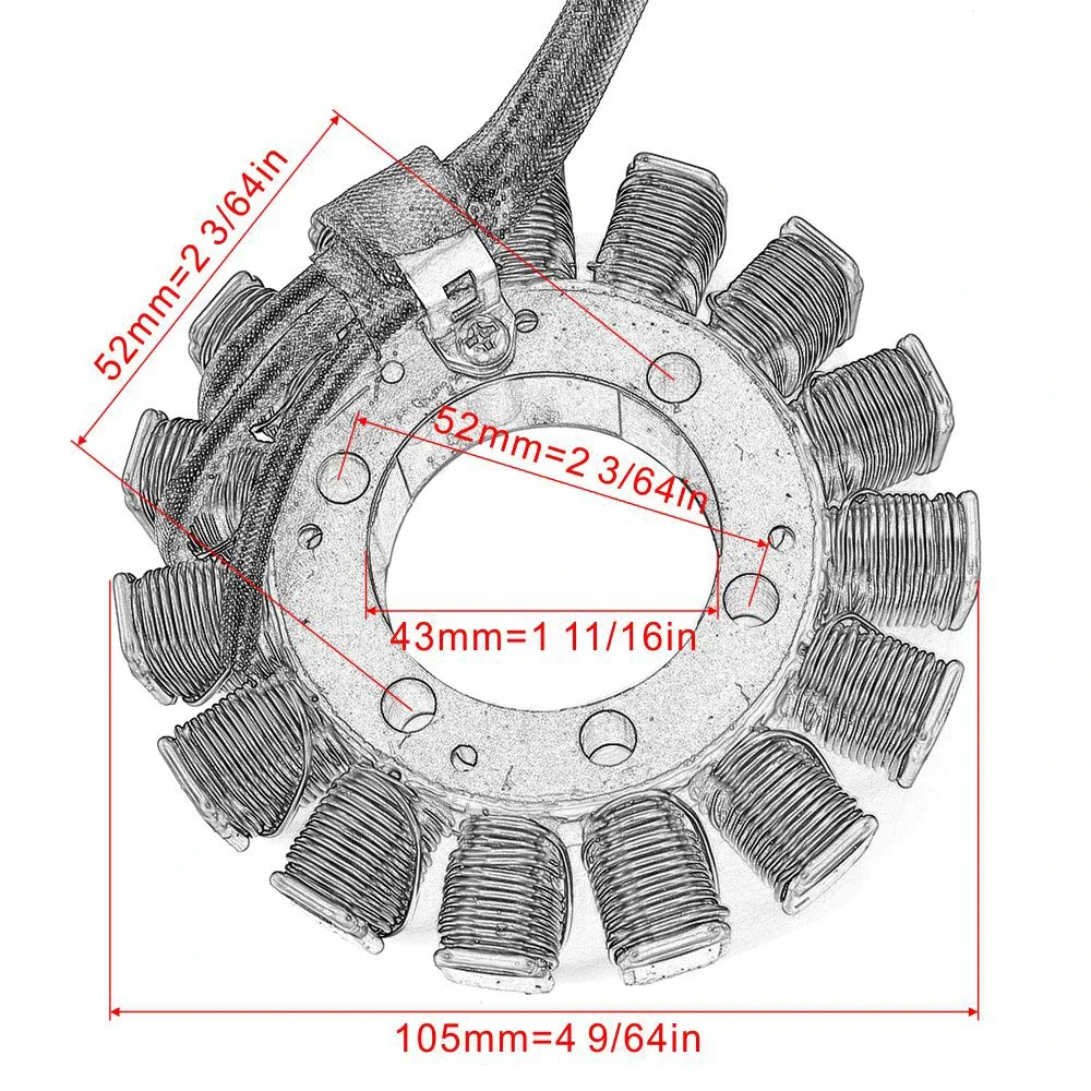 Рисунок 2 - Катушка статора 14B-81410-00 для