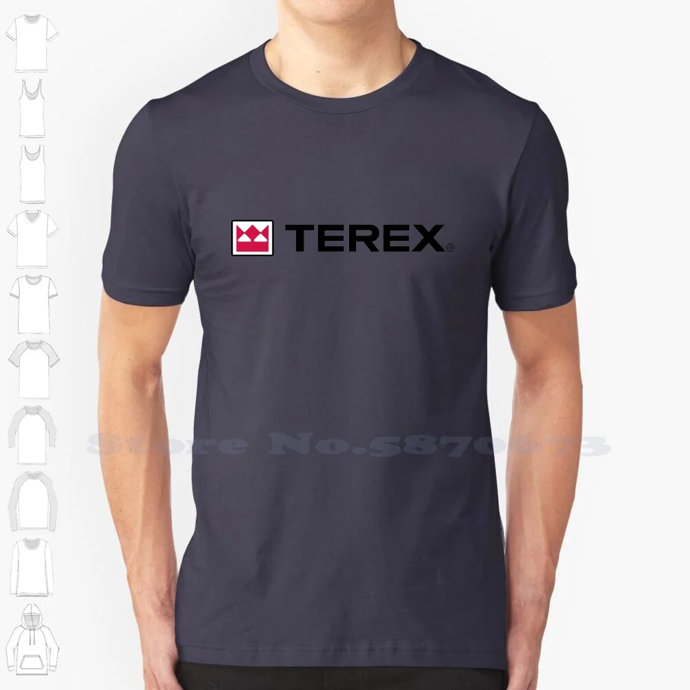 Высококачественные футболки с логотипом Terex модная футболка новинка из 100% хлопка