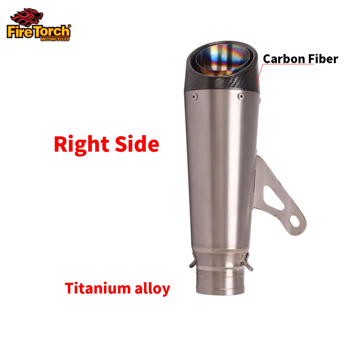 

Универсальный глушитель для выхлопной трубы мотоцикла Z1000 S1000RR CBR650R, глушитель левый и правый из титанового сплава, 51 мм, 60 мм