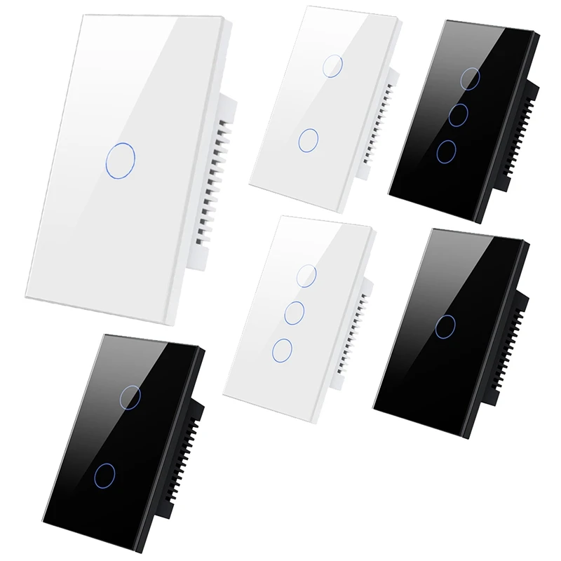 

1 Pcs Zigbee Touch Switch Light No Neutral Wire Required Wall Touch Switch For Alexa, Google Home 1 Gang White US Plug