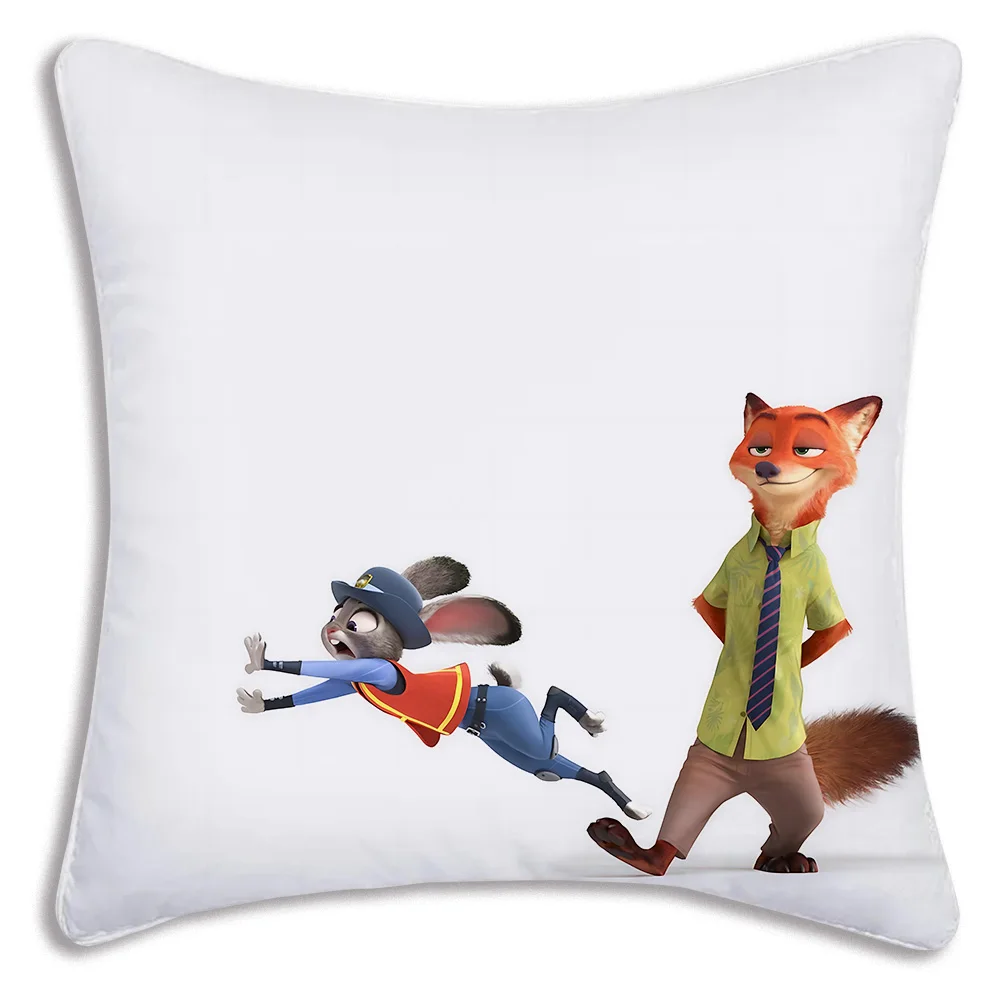 Zootopias наволочки мультяшный Диванный декоративный домашний двухсторонний принт