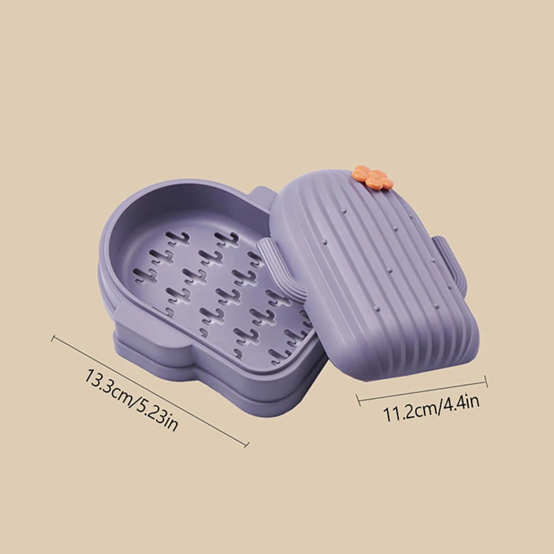 1 шт. креативная милая коробка для мыла в форме кактуса губка стирки держатель