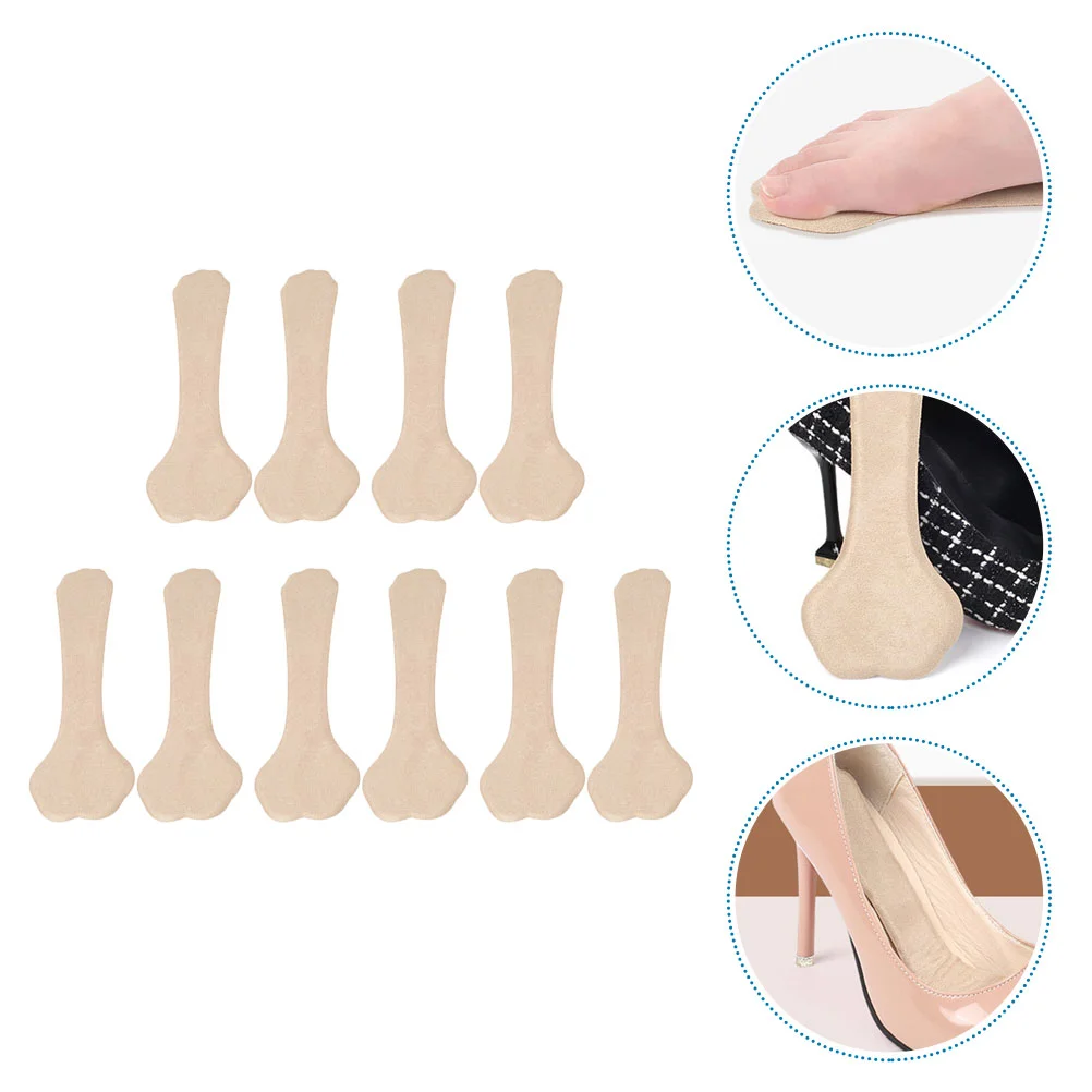 

High Heels Women Closed Toe Anti-wear Seven-point Pad Shoe Inserts Non Insoles Absorption Liner Flannel Gel Miss