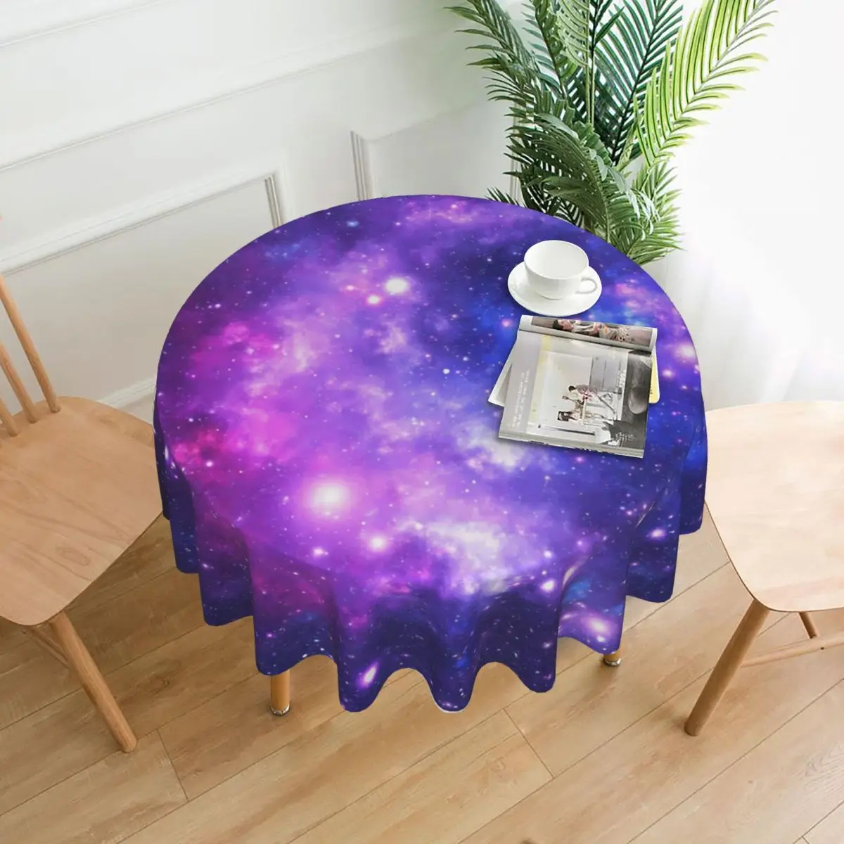 

Cosmic Galaxy Tablecloth Stars Print Custom Protector Table Cover Polyester Buffet Cheap Elegant Table Cloth