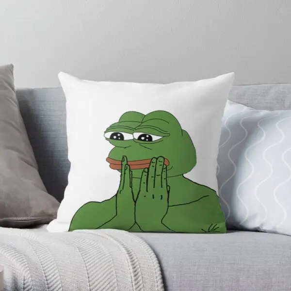 

Pepe The Frog Printing Throw Pillow Cover Fashion Hotel Soft Decorative Comfort Office Car Bed Bedroom Pillows not include