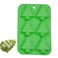 christmas tree fondant cake silicone mold christmas cake decorating tools cupcake chocolate biscuits mold diy baking mould