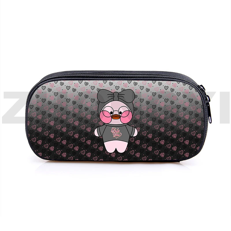 

Anime Beauty Lalafanfan Duck 3D Pencil Case Duck Animal Cosmetic Organizer Fashion Canvas Pencil Pouch School Supplies Pen Bag
