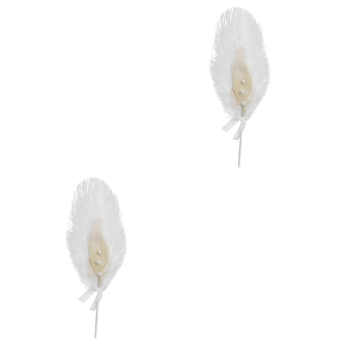 

2pcs Paper Natural Cake Decoration Inserts Cake Picks for Engagement Wedding Birthday Party