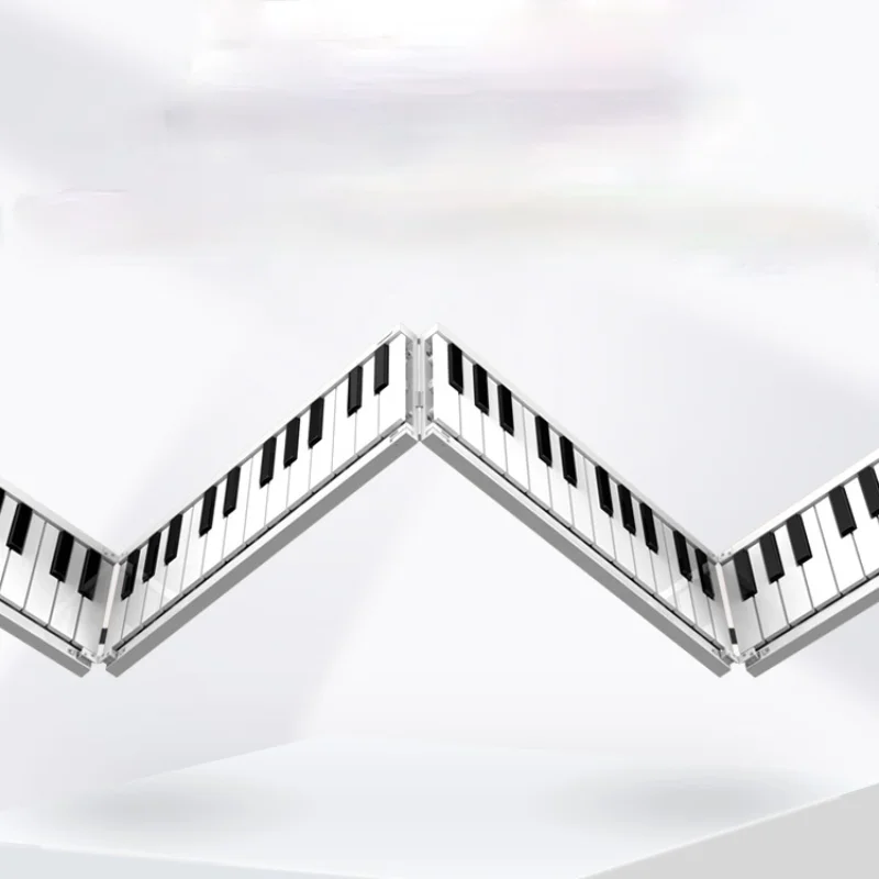 

Folding 88 Keys Electronic Keyboard Adults White Electronic Organ Portable Music Teclado Digital Musical Instruments EI50EK