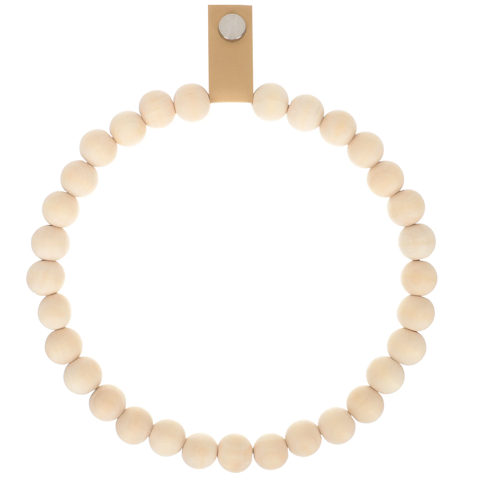 

Towel Ring Holder Rustic Bathroom Hand Wall Rack Hanger Farmhouse Racks Hooks Stands Bohemian Mount Kitchen Hanging Beads Rope