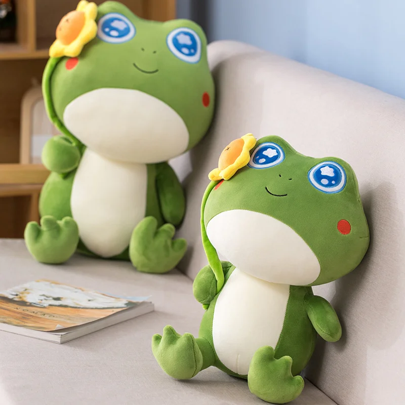 

Cute Big-eyed Frog Doll Plush Toy Healing Doll Sleeping Pillow Small Children's Rag Doll Sofa Decoration Gift Birthday New 2022