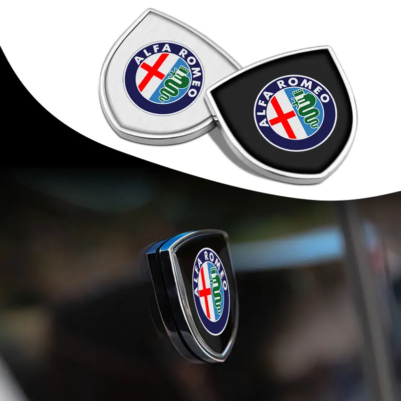 

Car Side Emblem Decoration Metal Sticker Decal for Alfa Romeo Mito 147 156 159 166 GT Giulia Giulietta Stelvio Car Assessoires