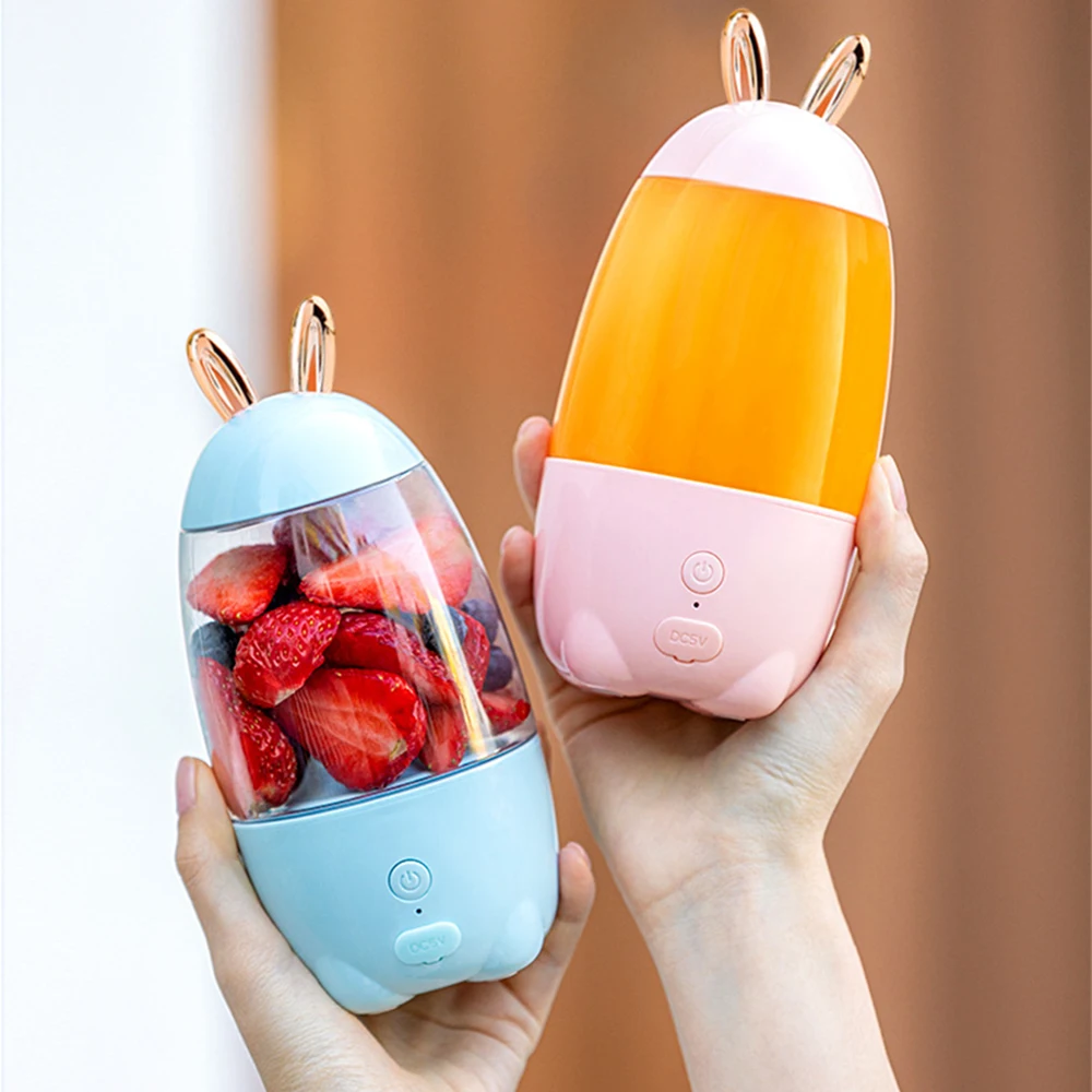 Mini Portable Juicer USB Rechargeable Electric Orange Juicer Milkshake Fruit Handheld Smoothie Blender Wireless Juice Extractor