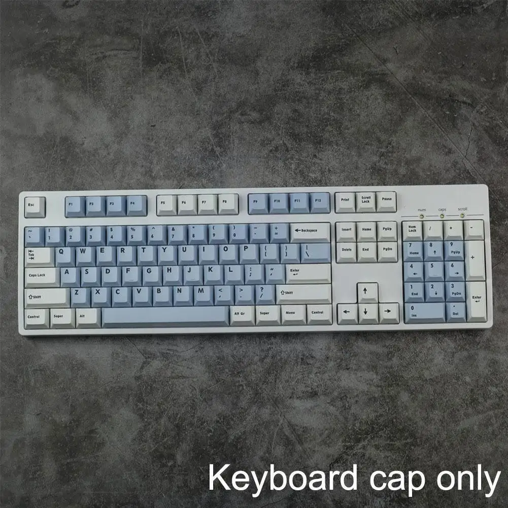 

156 клавиш GMK Iceberg Keycaps PBT, механическая клавиатура с сублимационной печатью, Keycap Profile Keycap для механической клавиатуры Y1P9