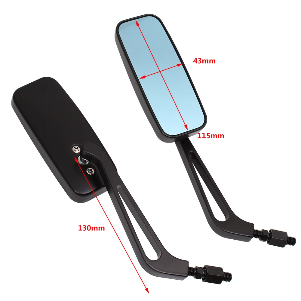 Универсальные мотоциклетные боковые зеркала заднего вида 8 мм 10 для Harley Honda Yamaha
