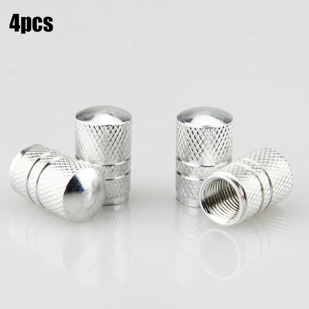 

4pcs Alloy Car Tire Valve Cap Air Valve Stem Cap For Autos Motorcycles Bikes High Quality Anti-rust Universal Accessories