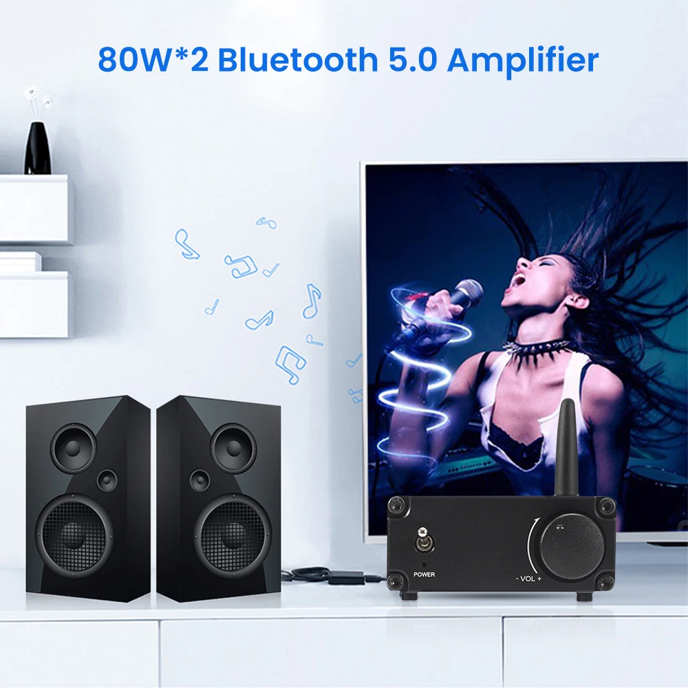 Усилители AIYIMA MA12070 Bluetooth 5 0 80WX2 2 каналов стерео усилитель мощности звука для дома