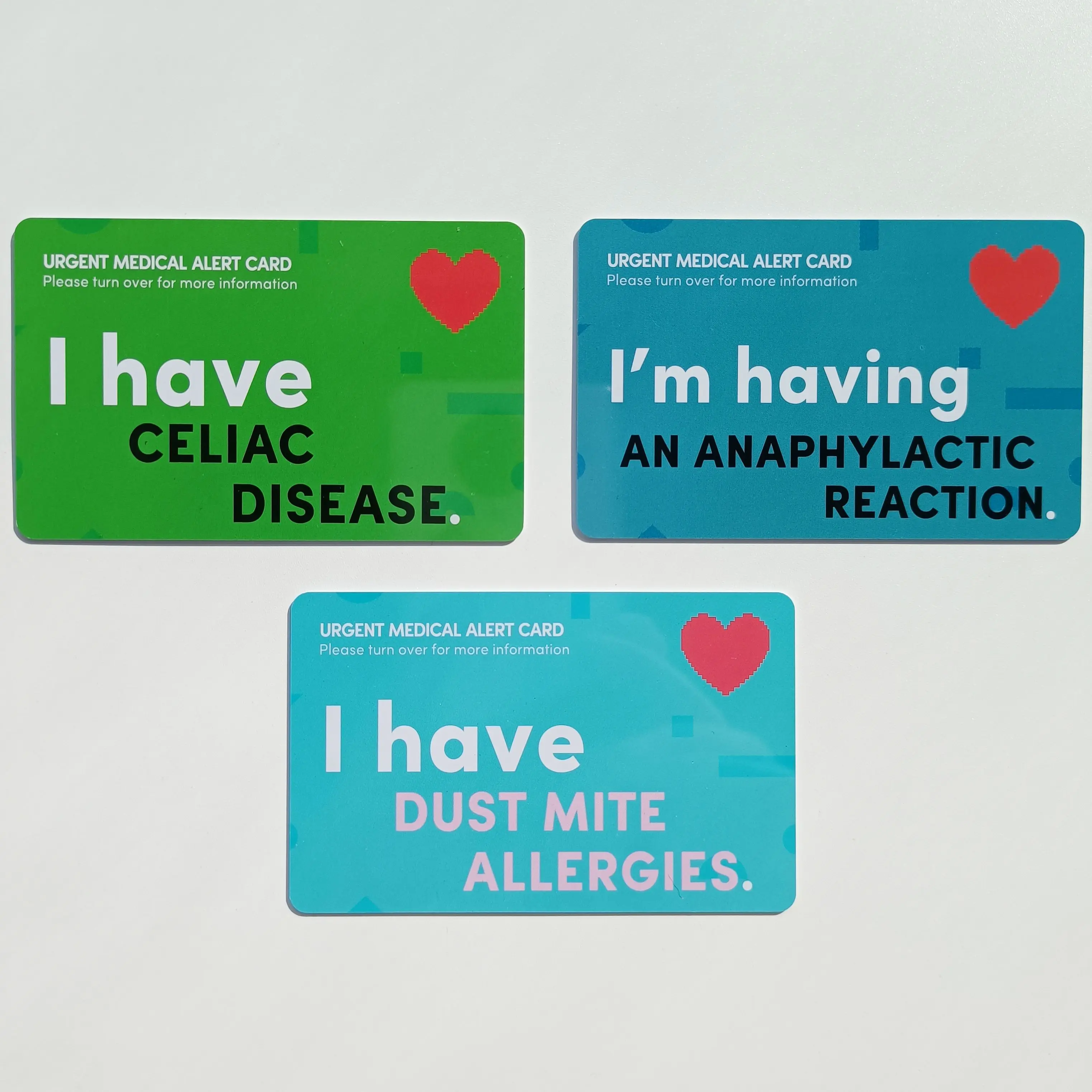 Записываемый срочный аллергический предупреждающий знак