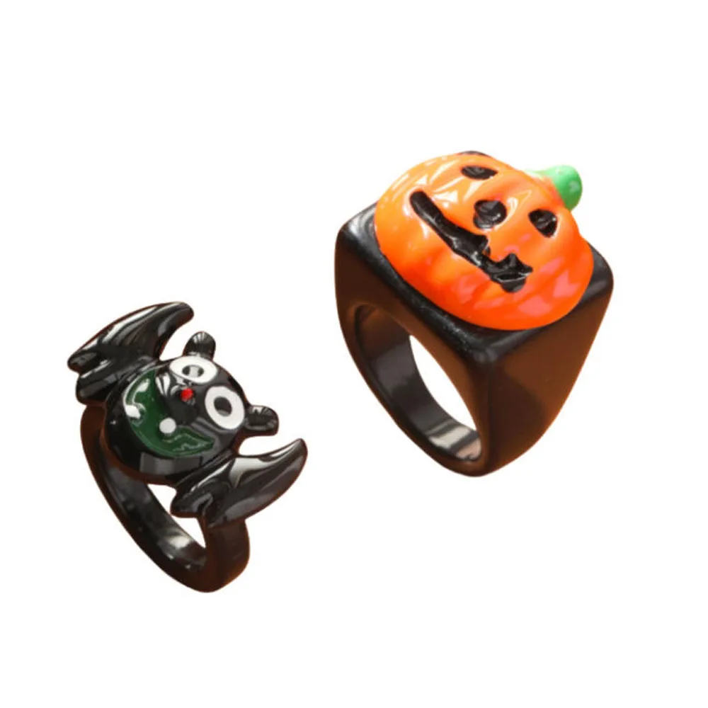 2 шт./набор акриловые кольца в форме тыквы