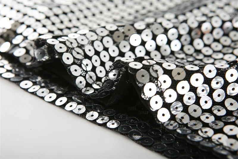 Футболка женская с коротким рукавом и круглым вырезом уличная одежда блестками