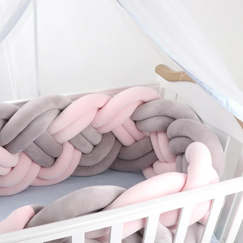 8 knot babies accessories newborn crib baby bed bumper protector crib protector braided crib bumper crib protector