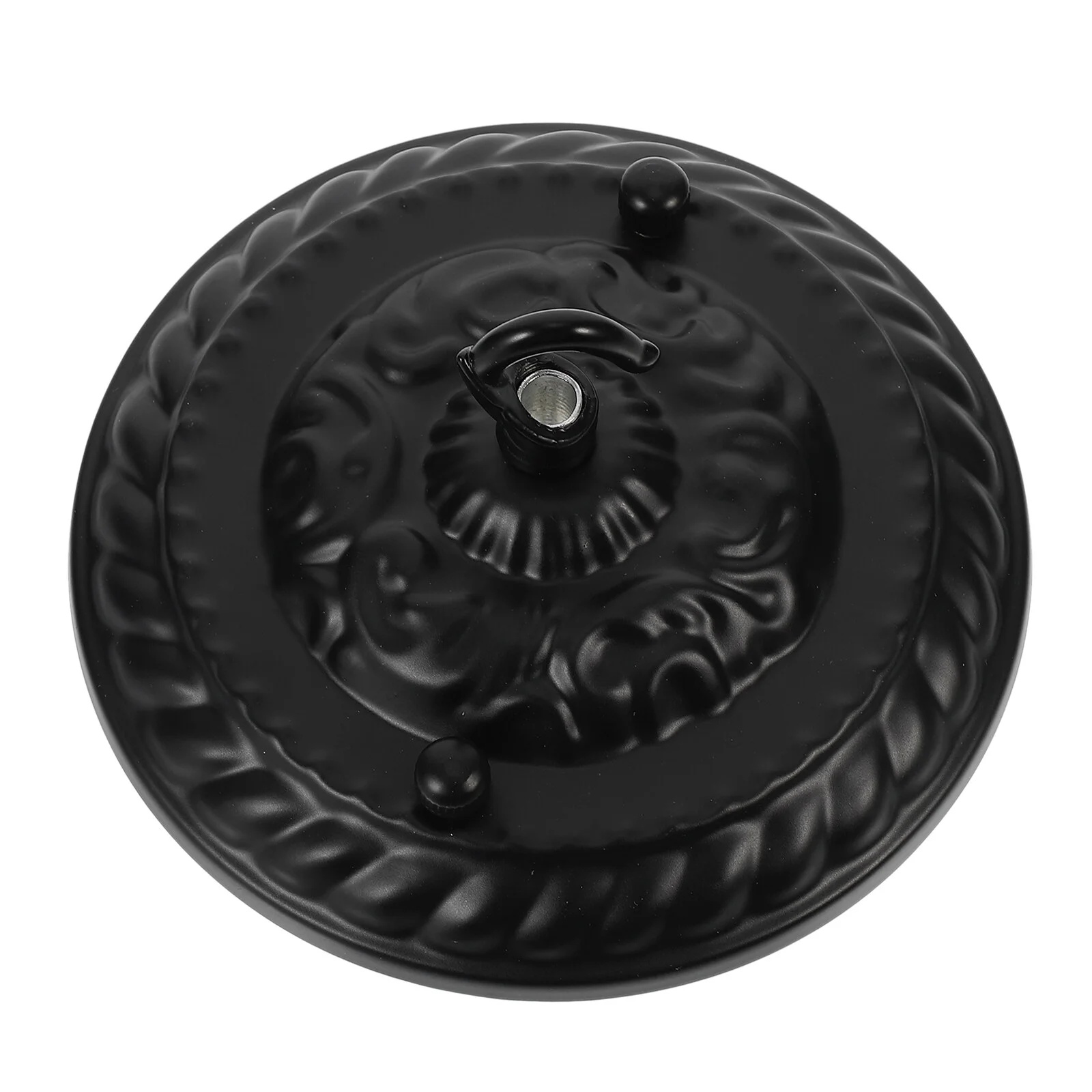 

Electric Wire Ceiling Lamp Plate Light Hook Embossed Pattern Retro Pendant Base