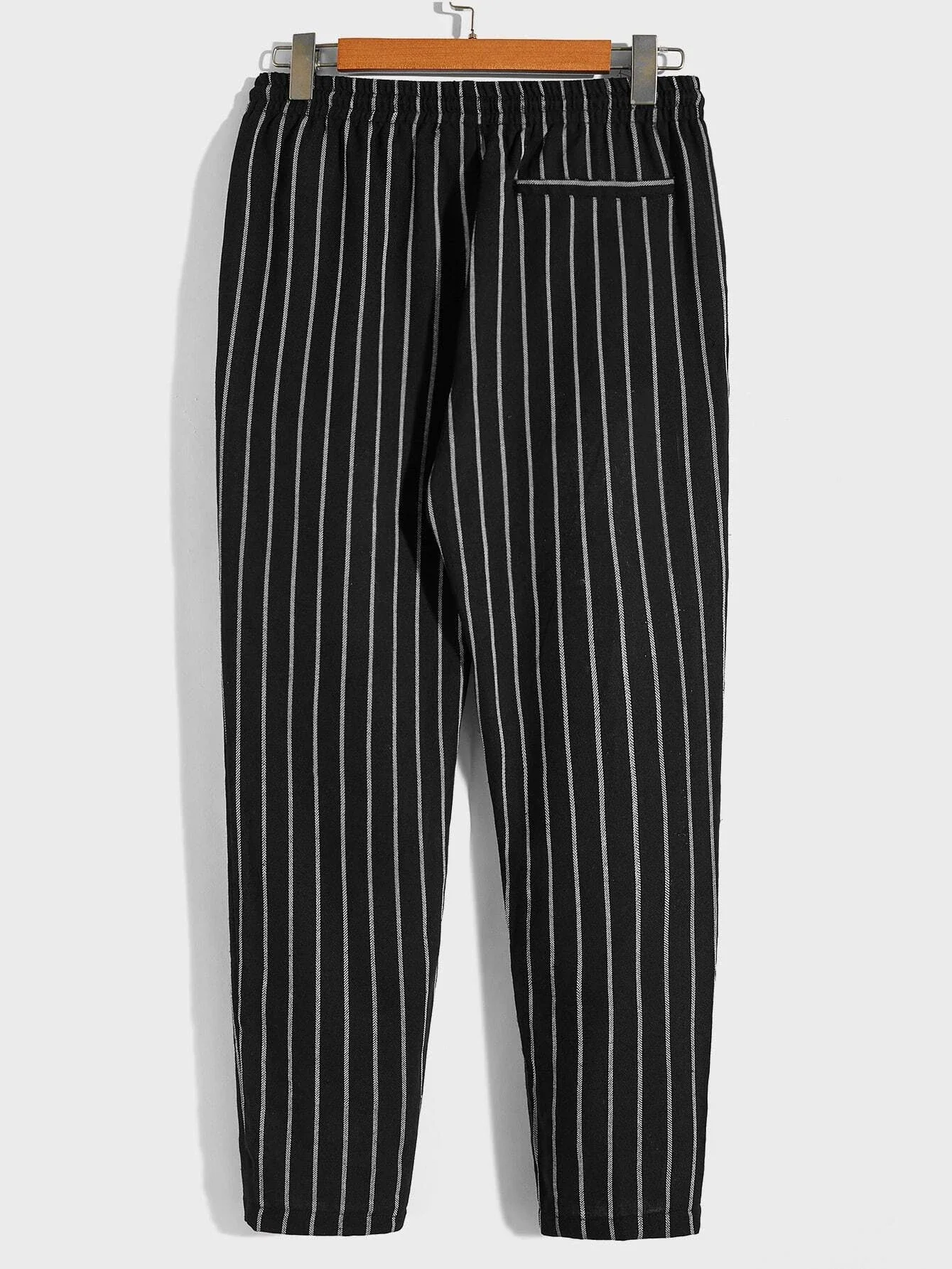 

2022 New Men Striped Drawstring Waist Pants
