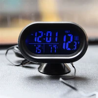 car dashboard digital clock vehicle clock lcd time day display mini automotive stick on watch for car truck dashboard air vent