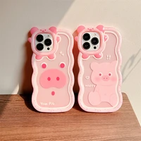 cartoon cute pink pig phone case cover for iphone 11 12 13 pro x xr xs max shockproof case for iphone 13 cases iphone case