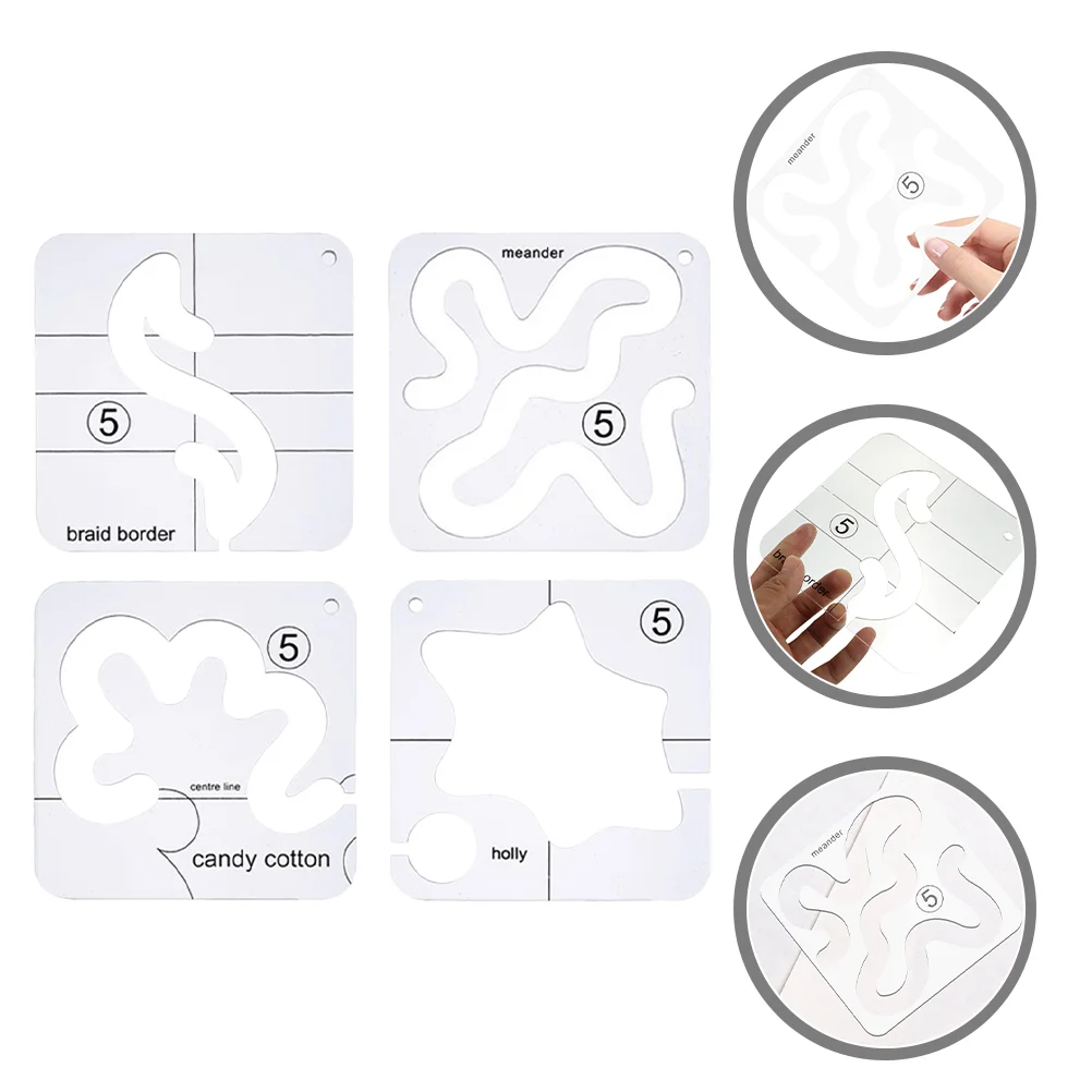 

Quilting Templates Template Sewing Diy Clothing Rulers Frame Guide Crafting Stencil Free Motion Domestic Transparent Patchwork