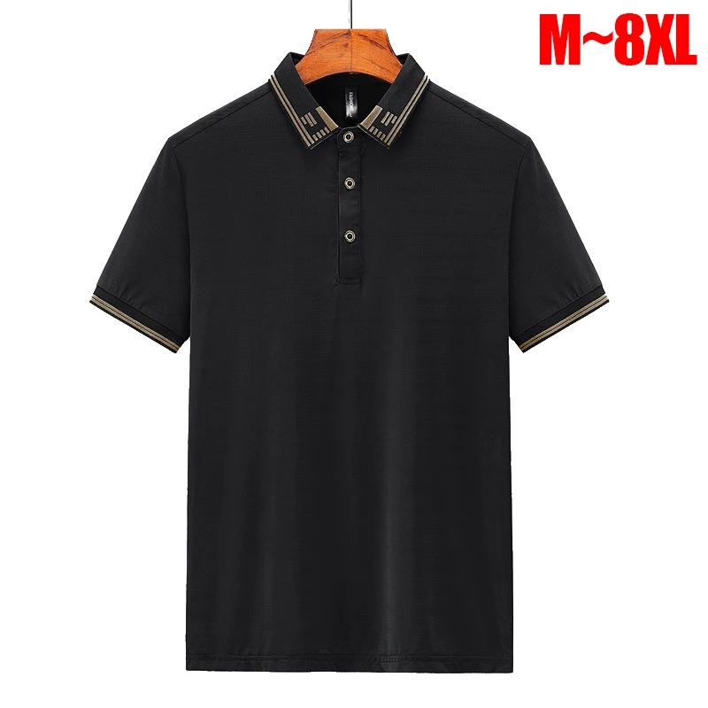 

Рубашка-поло Мужская дышащая, короткий рукав, размеры 8xl 7xl