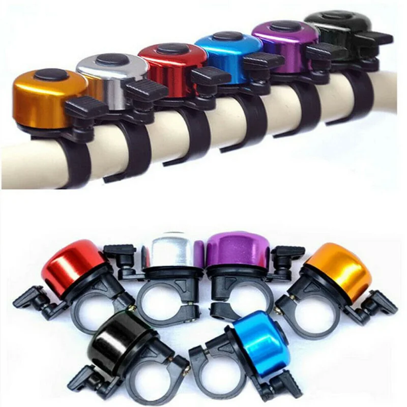 

Self-Propelled Bicycle Bell Pan Little Bells Flat Head Bell Mountain Bike Bicycle Bell Thumb Bell Aluminum Alloy Bell Multicolor