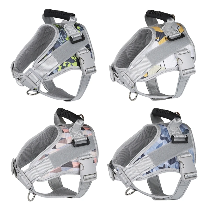 

Pet Adjustable Vest with Reflective Strap Breathable Mesh Cloth Camouflage-Color Dropshipping