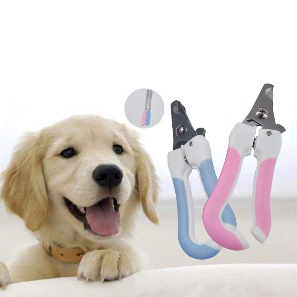 

【 Clearance Sale 】 1 Set Stainless Steel Pet Nail Clippers Set Half-moon-shaped Incisions Pet Nail Clippers File