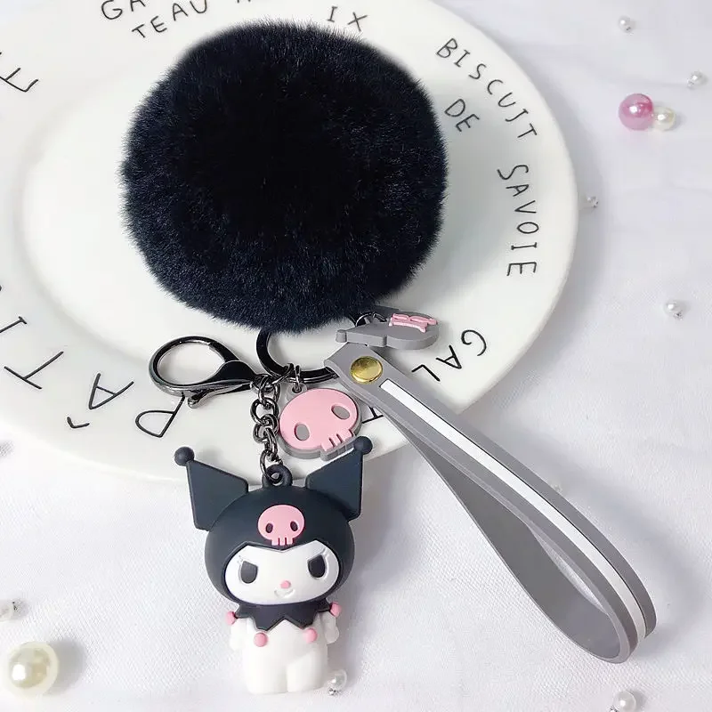 Брелок для ключей с куклой Sanrio Hello Kitty милая мелодия Куроми Cinnamoroll фигурка
