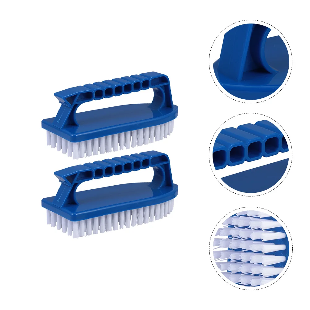 

2pcs Heavy Duty Scrub Brush Handheld Cleaning Brushes for Swimming Pool