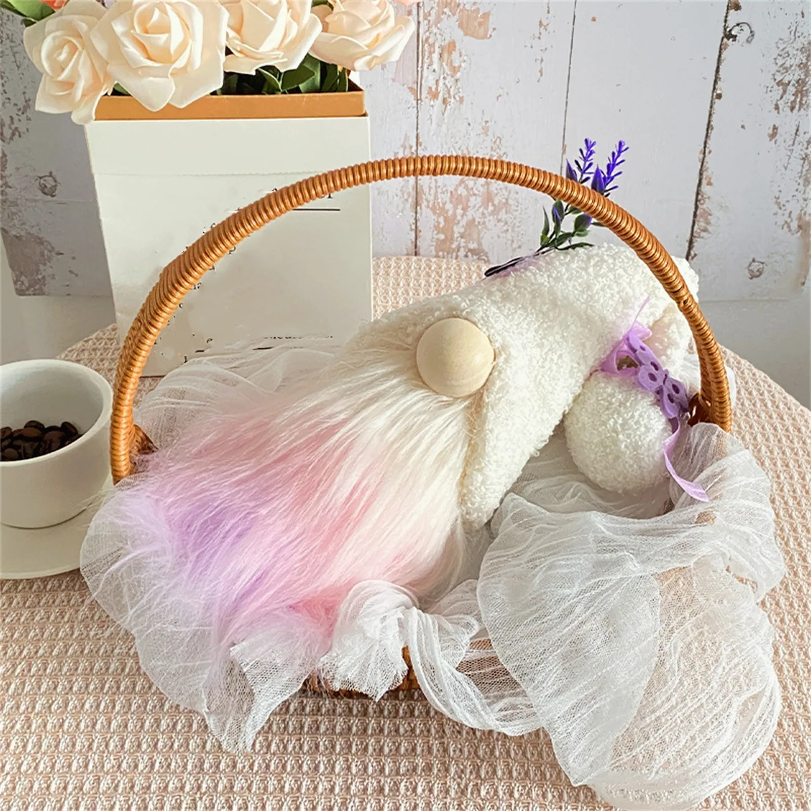 Лавандовый карнавал джугми украшения для дома лаванда эльф лук фиолетовая кукла