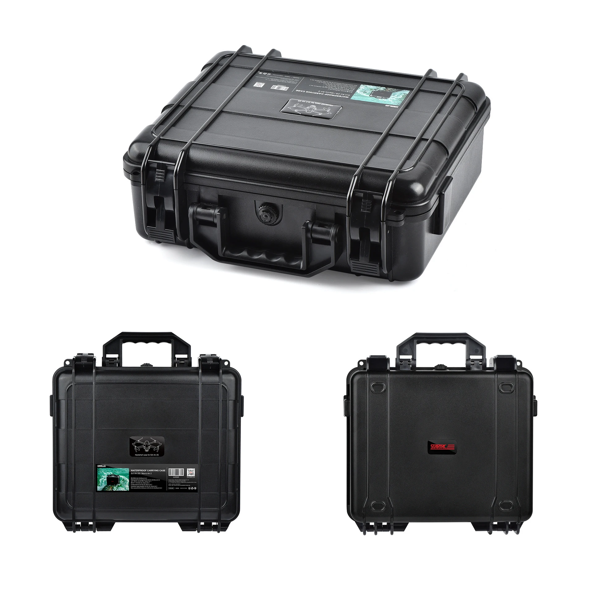 Mavic Air 2S Carrying Case ABS Drone Box Hard Waterproof Capacity Portable Travel Bag for DJI Mavic Air 2 Controller Storage Bag