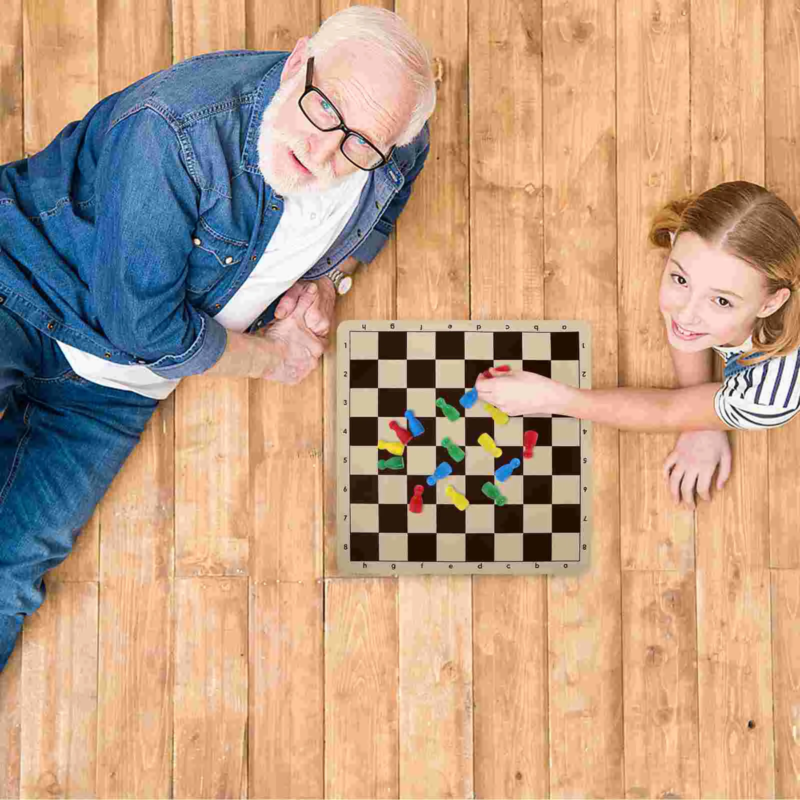 48 шт. игрушки-головоломки магнитные шахматы в форме человека настольная игра