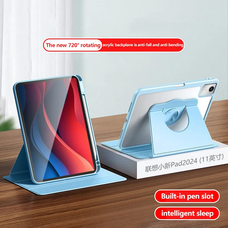 Акриловые Чехлы для Lenovo Tab M11 11 2024 TB330FU Tab M11 11 11 дюймов B11 K11 360 Вращающийся чехол для планшета (art.: 3920c7a41fa04) - 3920c7a41fa04