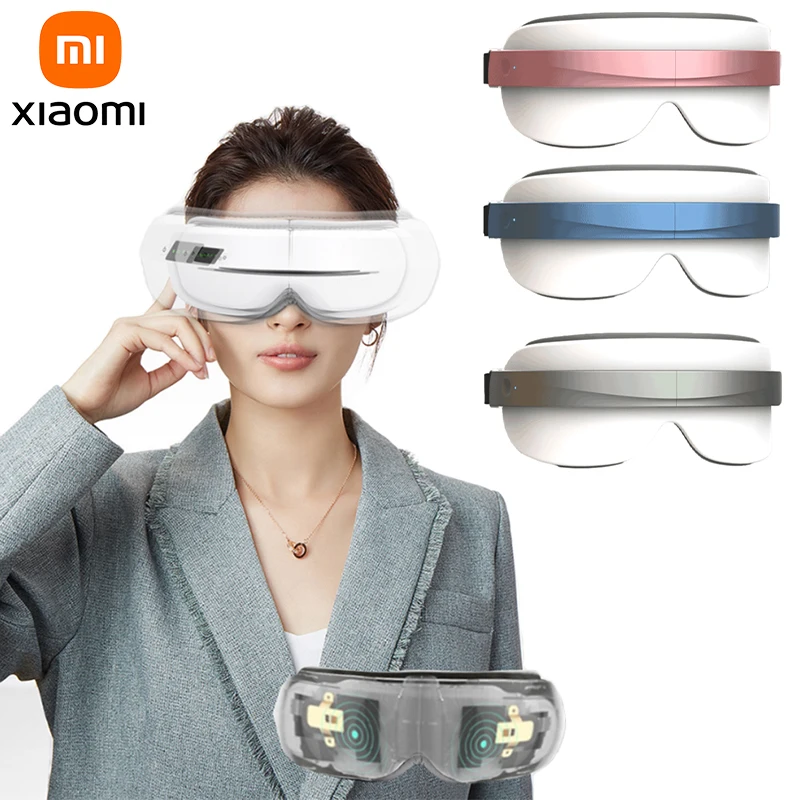 

Умный массажер для глаз XIAOMI Xiaomi, прибор для ухода за глазами, нагрев, Bluetooth, музыка, снимает усталость и темные круги, горячий компресс для гла...