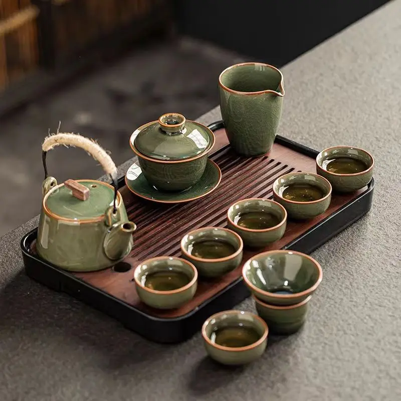 Керамический чайный сервиз Geyao Kung Fu для дома Высококачественный полный набор